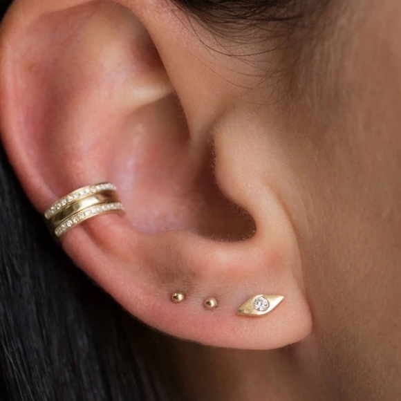 Sterling Silver 925 Stud Earrings - Picture 2 of 2